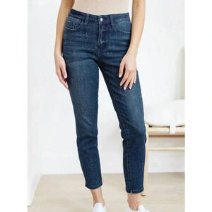 Judy Blue Mineral Washed Bleach Splatter High Rise Denim Jeans
